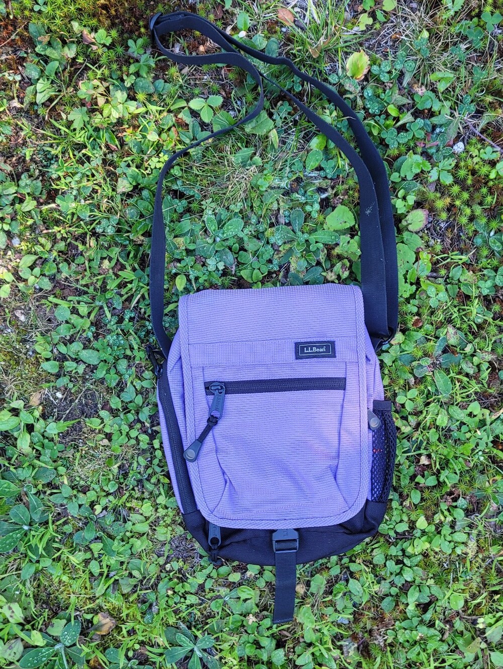 L.L. Bean Crkssbody Bag Lilac Purple Adjustable